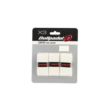 Bullpadel Comfort overgrip 3-as csomag fehér