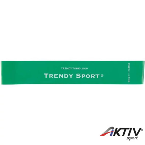 Láberősítő gumihurok Trendy közepes zöld