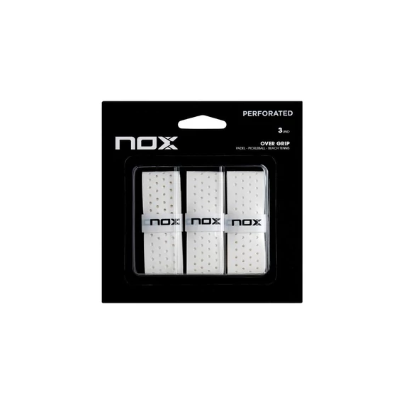 Nox perforated overgrip 3-as csomag fehér